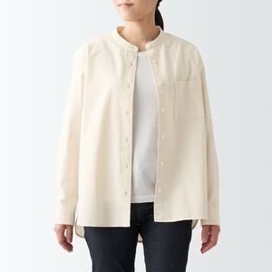 Muji Brushed Flannel Button Up Shirt